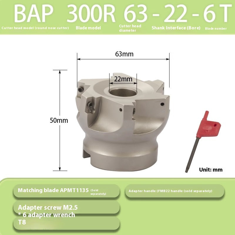 6020 CNC lathe tooling 300R/400R machining center right-angle end milling cutter discs 90° cutter discs for AP milling inserts Shandong Denso Pricision Tools Co.,Ltd.